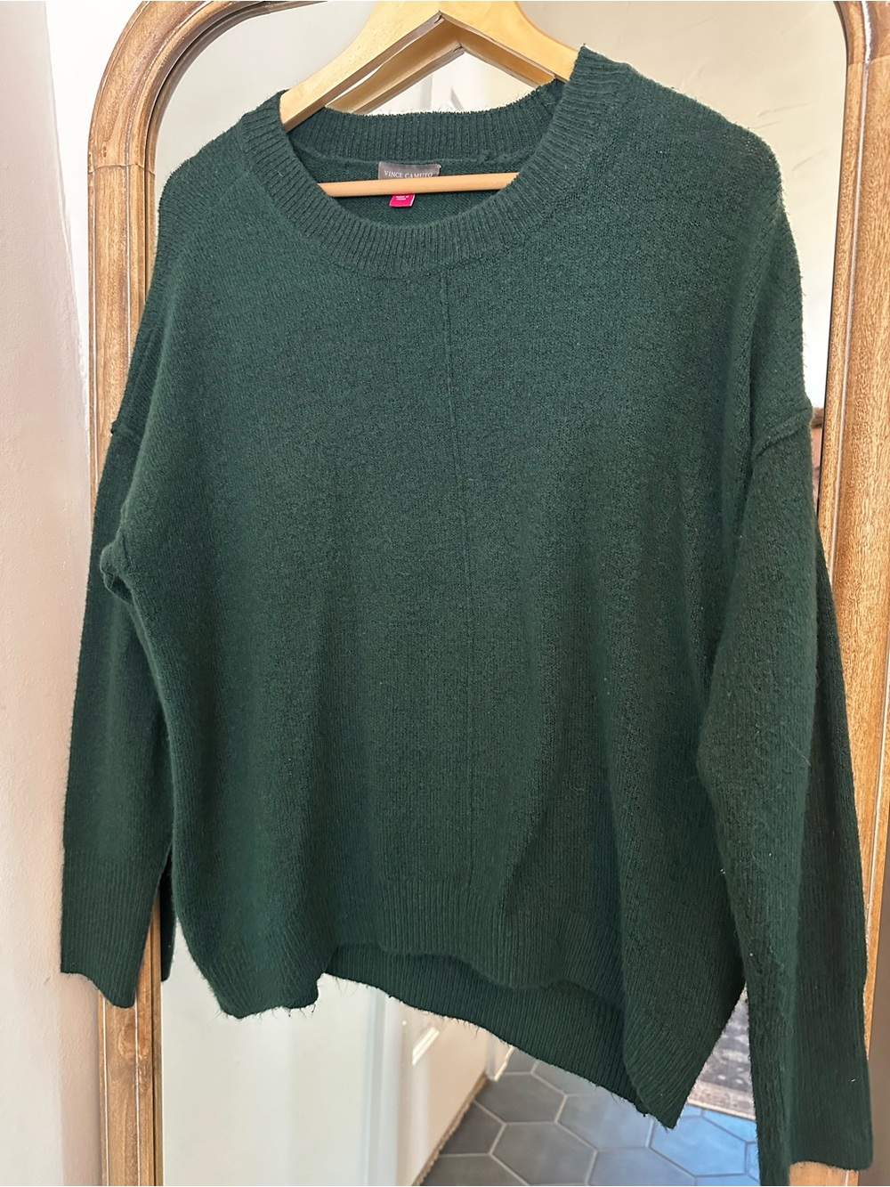 Vince Camuto forest Green Women's Crewneck Sweater
